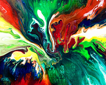 Abstract Paint Swirl, abstract, paint, colorful HD wallpaper