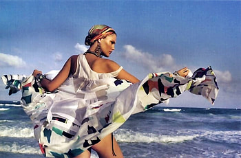 Pe aripile vantului..., sea, wind, model, , dress, woman HD wallpaper