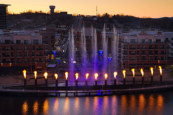 Branson Missouri skyline, Sunset HD wallpaper