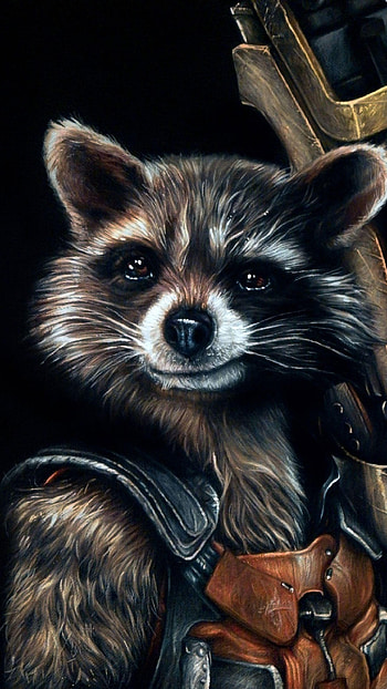 Rocket Raccoon , Cute superhero, Epic action, Intense visuals HD phone wallpaper