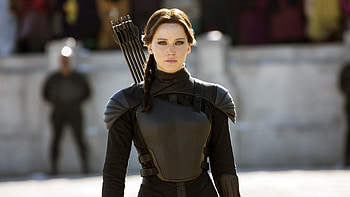 Woman in black costume, The Hunger Games Mockingjay Part 2, Jennifer Lawrence HD wallpaper