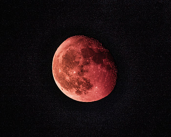 Lunar eclipse, blood moon, nature HD wallpaper