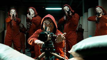 Money Heist, Intricate heists, Unique characters, Spanish TV show HD wallpaper