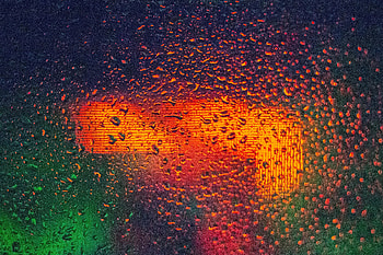 Glass, texture, bokeh, colorful, drops HD wallpaper