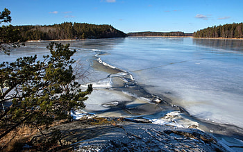 Nature, Rivers, Sky, Ice HD wallpaper