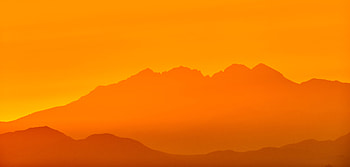 Nature, Mountains, Rocks, Silhouette HD wallpaper