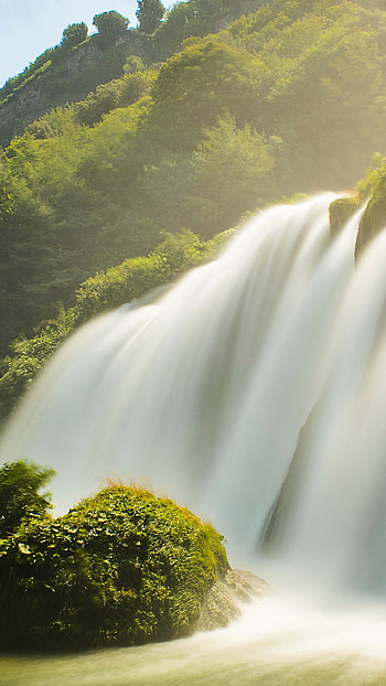 Breathtaking scene, Nature's marvel, Serenity captured, Tranquil setting HD phone wallpaper