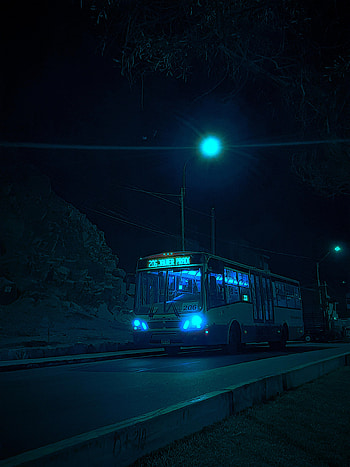Soledad., bus, carro, coche, artist, coches, night, , grapher, carros, graphy HD phone wallpaper