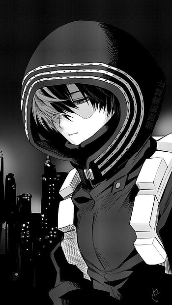 Todoroki Shoto, art, bnha HD phone wallpaper