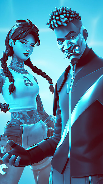 Fortnite Chapter 3, Season 2, Blue Theme HD phone wallpaper