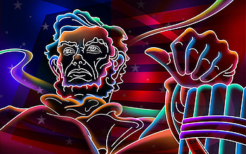 3D neon colorful, colorful, neon, color HD wallpaper