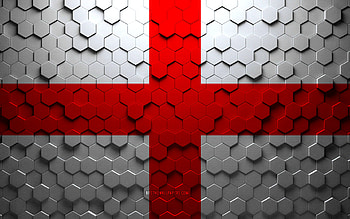 Flag of Milan, honeycomb art, Milan hexagons flag, Milan 3d hexagons art, Milan flag HD wallpaper