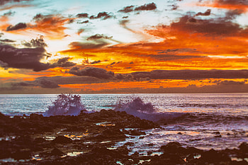Hawaii Sunset , sunset, nature HD wallpaper