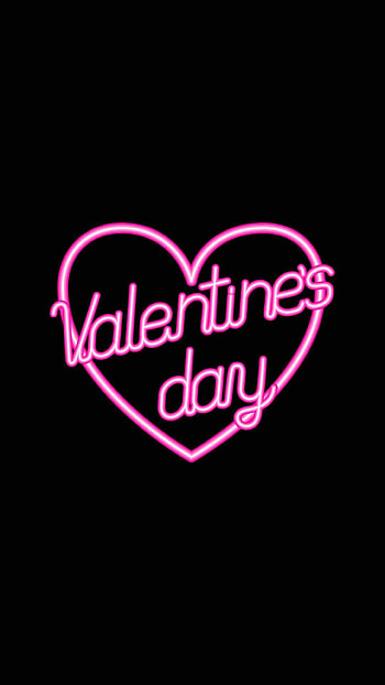 Neon sign, Valentine's Day HD phone wallpaper