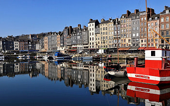 Honfleur, France, France, houses, boats, harbor HD wallpaper