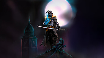 Shinobi Warrior In Night , ninja, sword, anime, artist, artwork, digital-art, artstation HD wallpaper