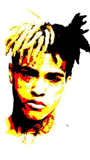 X*xtentacion, orange, red, art, music, artist, edit, yellow, rapper HD phone wallpaper