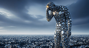 Reflective Sentinel —, Sculpture, Human HD wallpaper