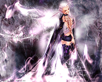 Burst Angel, sword, red eyes, armor, anime, fantasy, original, anime warrior, katana HD wallpaper