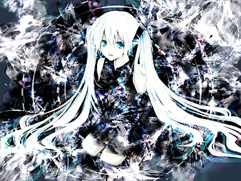 Hatsune Miku, blue, colorful, spetacular, black, awesome, song, uniform, cute, vocaloid, beauty, nice, miku, music, vocaloids, hatsune, thighhighs, original, female, skirt, white, blue eyes, twintail, girl, beautiful, anime, pretty, cool, idol HD wallpaper