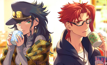 Anime - Jojo's Bizarre Adventure Noriaki Kakyoin Jotaro Kujo HD wallpaper