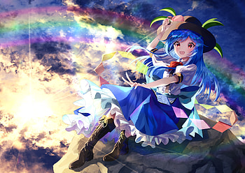 Tenshi Hinanai, Tenshi Hinanai, Anime, Touhou HD wallpaper