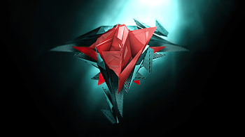 Red Cgi 3d Geometry , geometry, abstract, artist, artwork, digital-art HD wallpaper