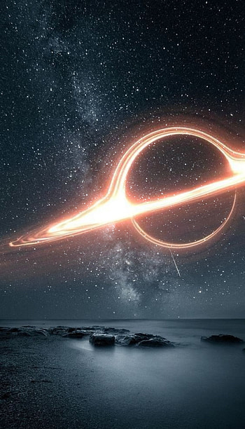 Black Hole, Space, Stars, Black_hole HD phone wallpaper