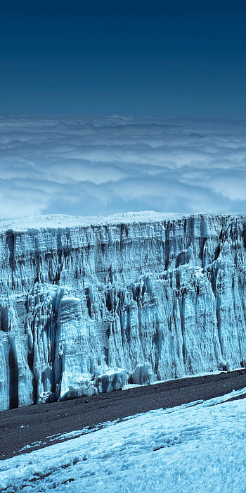 Glacier, Frozen landscape, Snowy beauty, LG HD phone wallpaper