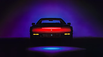 Ferrari, red classic car HD wallpaper