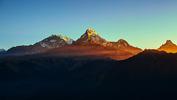 Himalayas Mountain Range HD wallpaper
