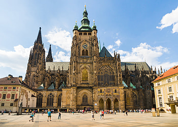 Prague Castle, Enchanting mysteries, Wheel and anchor, Prague's charm HD wallpaper