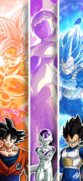 Dbz_bigthree, trending, vegeta, goku, freiza, trend, Dragonballsuper, supersaiyan, Dragonballz, anime HD phone wallpaper