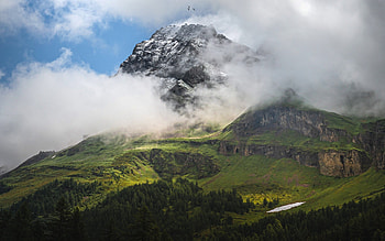 Ferdenrothorn in Switzerland, mount, Switzerland, nature, cloud HD wallpaper