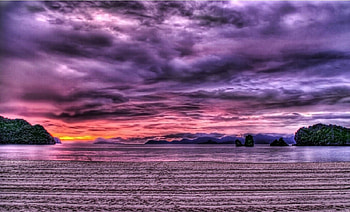 Purple Sunset, purple, beautiful, , sunset HD wallpaper