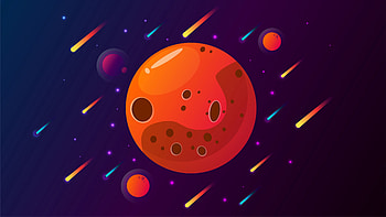 Universe, Stars, Vector, Planet, Comet, Comets HD wallpaper