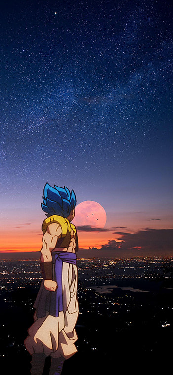 Gogeta, cielo, nube, luna HD phone wallpaper