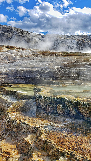 Springs, Waterfall HD phone wallpaper