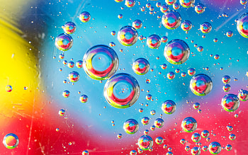 Bubbles, colorful, graphy, artistic HD wallpaper