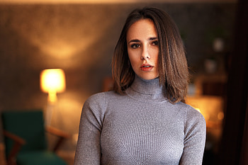 Girl Wearing Sweater, girls, model, sweater HD wallpaper