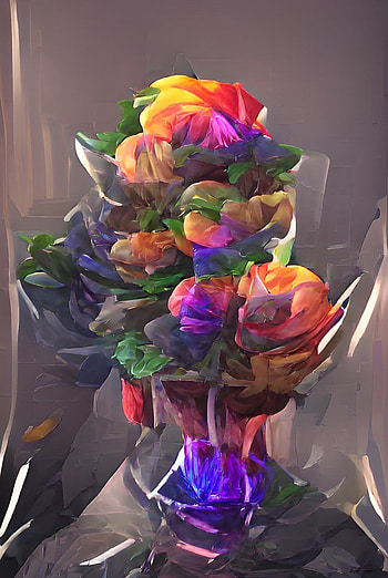 Bouquet of Rainbows, AI_Created, Abstract, Rainbow, Flowers HD phone wallpaper