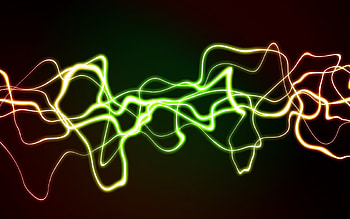 Powerful - Light in Motion, abstract, yellow, green, red, lines of light, orange, light in motion HD wallpaper