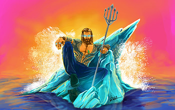 Aquaman, sit, superhero, art HD wallpaper