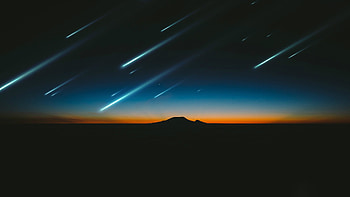 Meteor shower, Meteors HD wallpaper