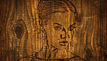 Burned on the board, Board, Jars, Hair, Eyes, Face, Female HD wallpaper