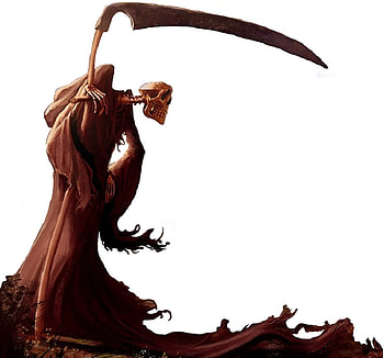 Scythe, artwork, abstract, cg, 3d, fantasy, skeleton, reaper HD wallpaper