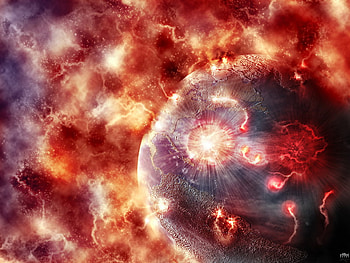 RED GIANT : AFTERMATH!!!, earth, mankind, end, sun, red giant HD wallpaper