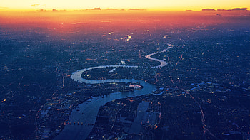 London River Thames Aerial View, london, aerial, graphy, city, drone-view HD wallpaper