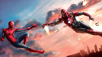 Iron Man And Spiderman United , iron-man, spiderman, superheroes HD wallpaper