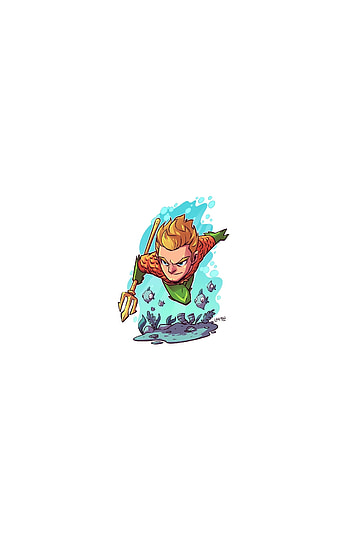 Confident, Aquaman, minimal, art HD phone wallpaper
